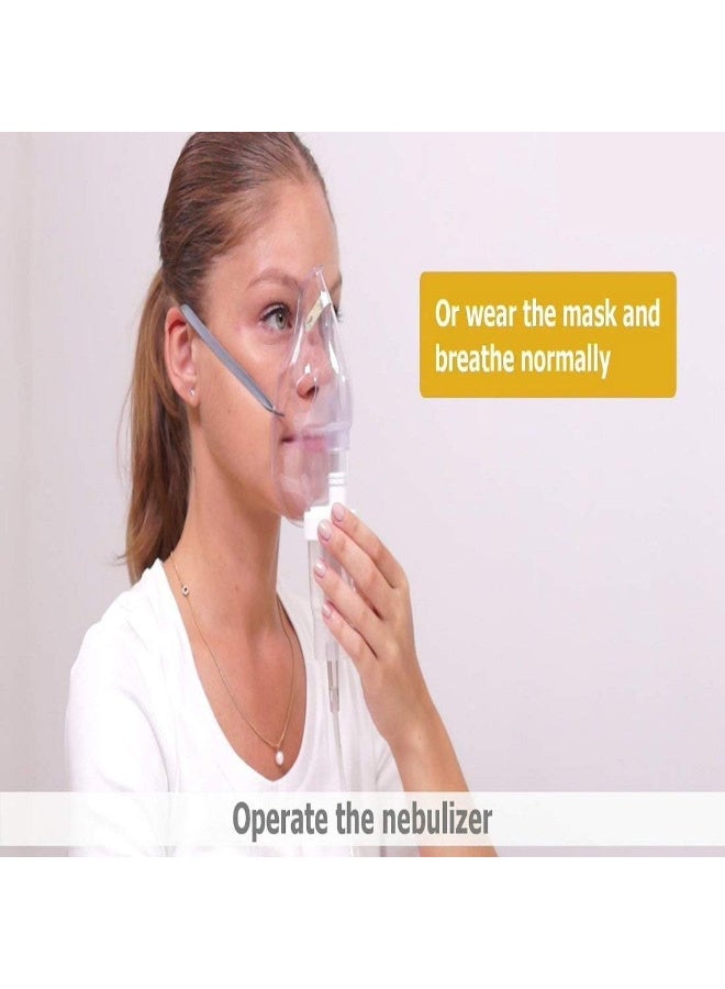 Rossmax NE100 Portable Mesh Nebulizer – Handheld Ultrasonic Inhalation, Quiet Operation, Fast Respiratory Therapy for Adults & Kids – White - Image 3